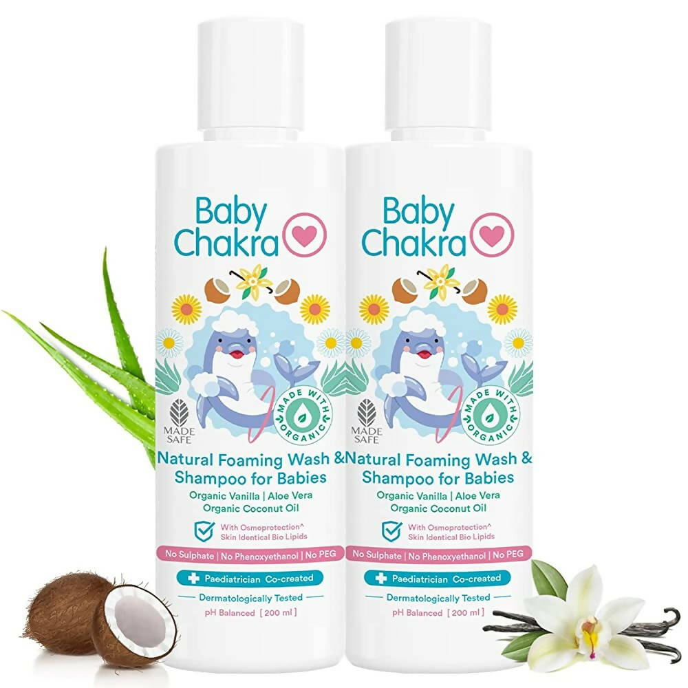 BabyChakra Natural Foaming Wash & Shampoo For Babies - Distacart