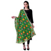 SWI Stylish Embroidered Phulkari Chiffon Green Dupatta