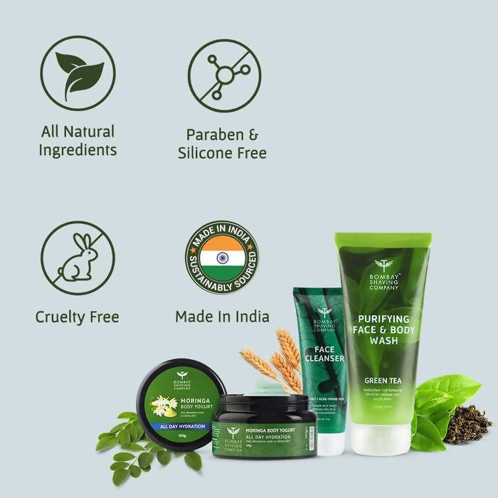 Bombay Shaving Green Skincare Essentials Combo