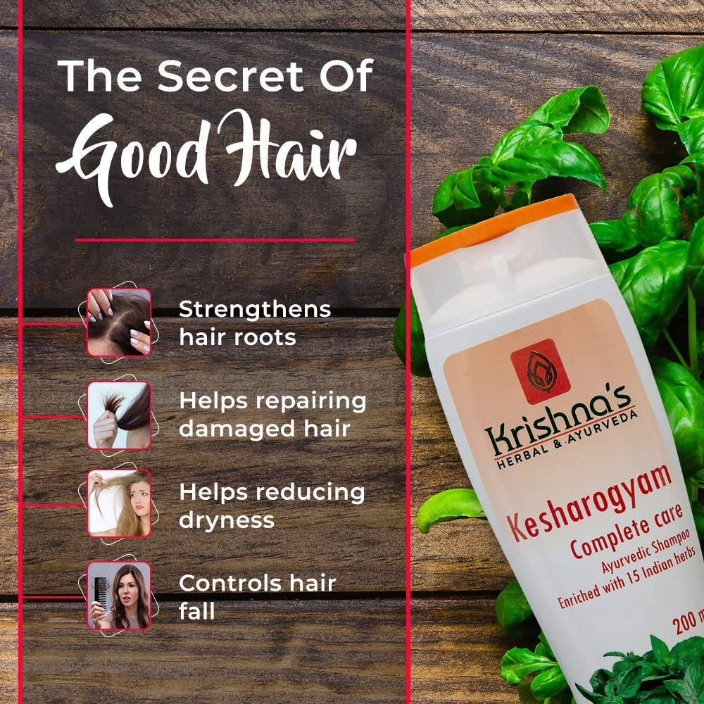 Krishna's Herbal & Ayurveda Kesharogyam Complete Care Shampoo