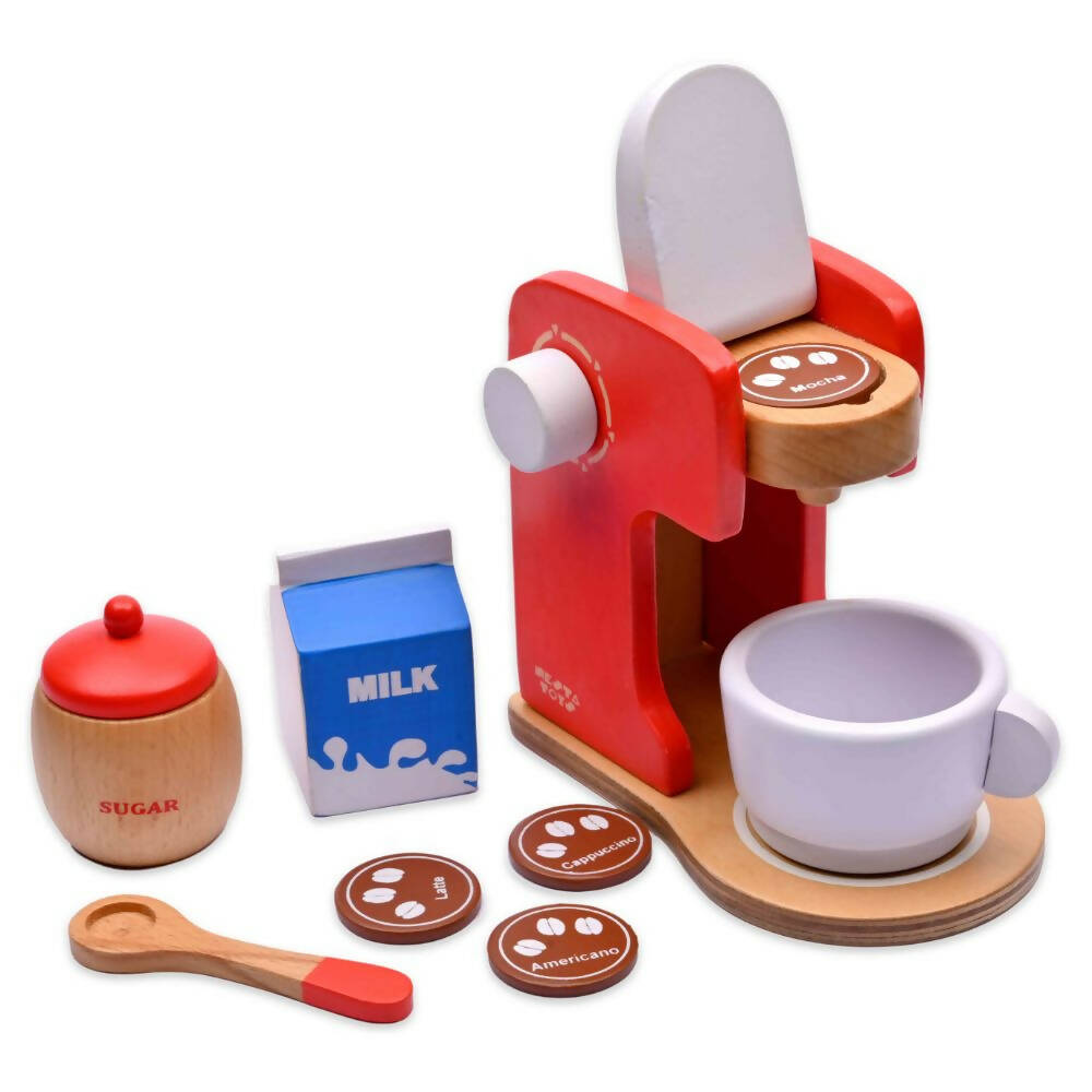 Nesta Toys Wooden Coffee Maker Toy - Multicolor - Distacart