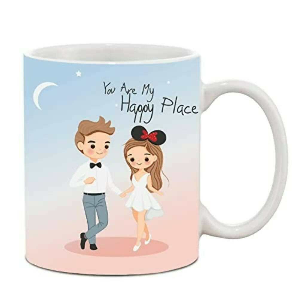 The Purple Tree Polyester Valentines Day Gift Set Of Cushion And Mug - Distacart