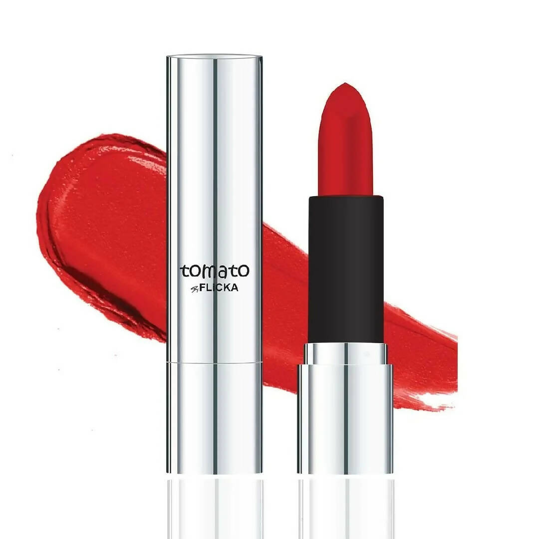 FLiCKA Tomato Pink Matte Finish Lipstick Shade 02 - Distacart