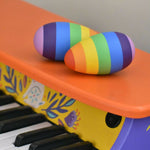 Thumbnail for Nesta Toys Rainbow Wooden Egg Shaker - Set of 2 - Distacart