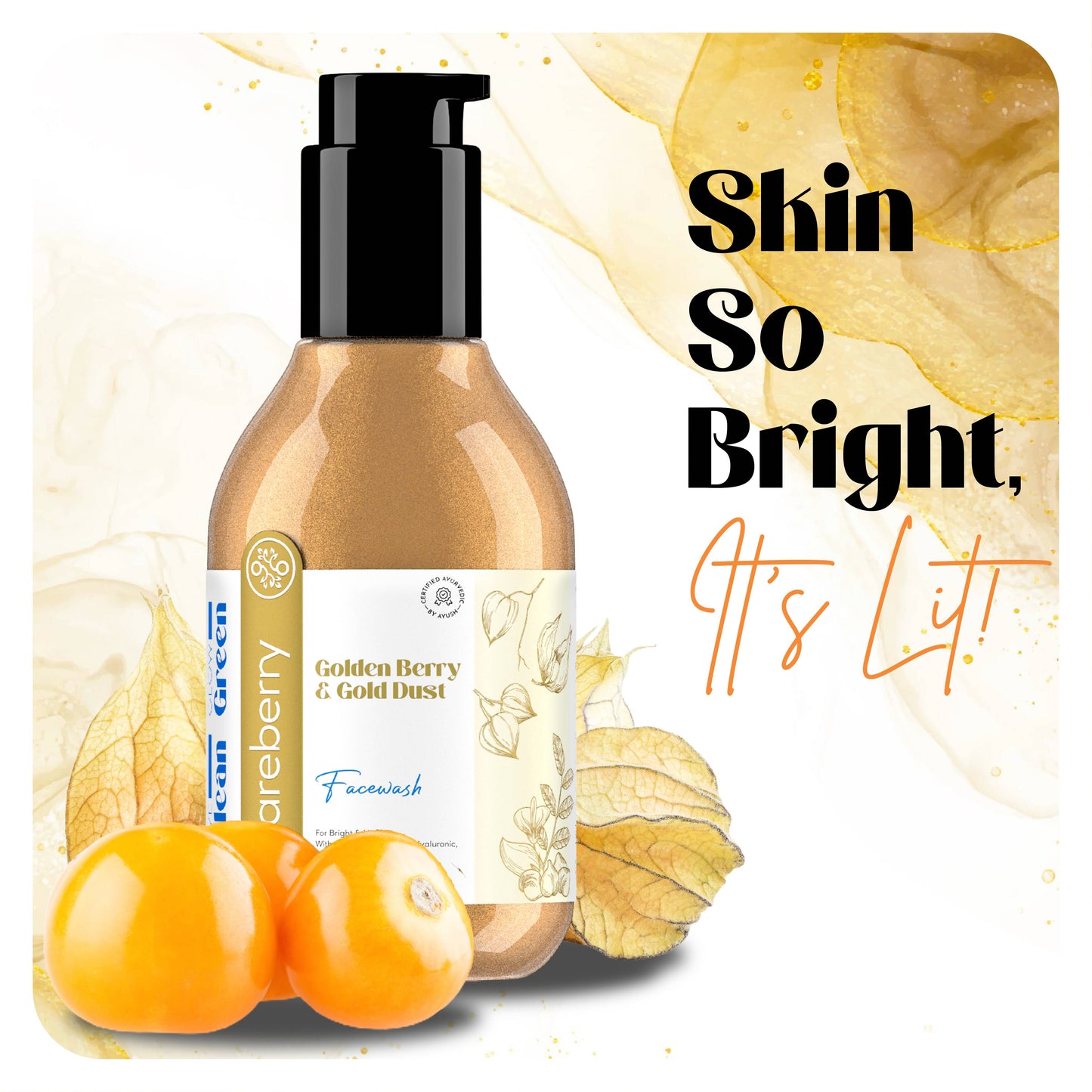 Careberry Golden Berry & Gold Dust Face Wash - Distacart
