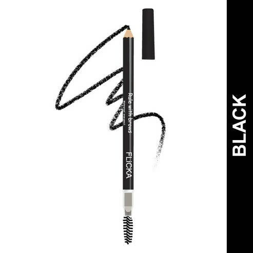 FLiCKA Rule with Brows Brow Pencil - Black - Distacart