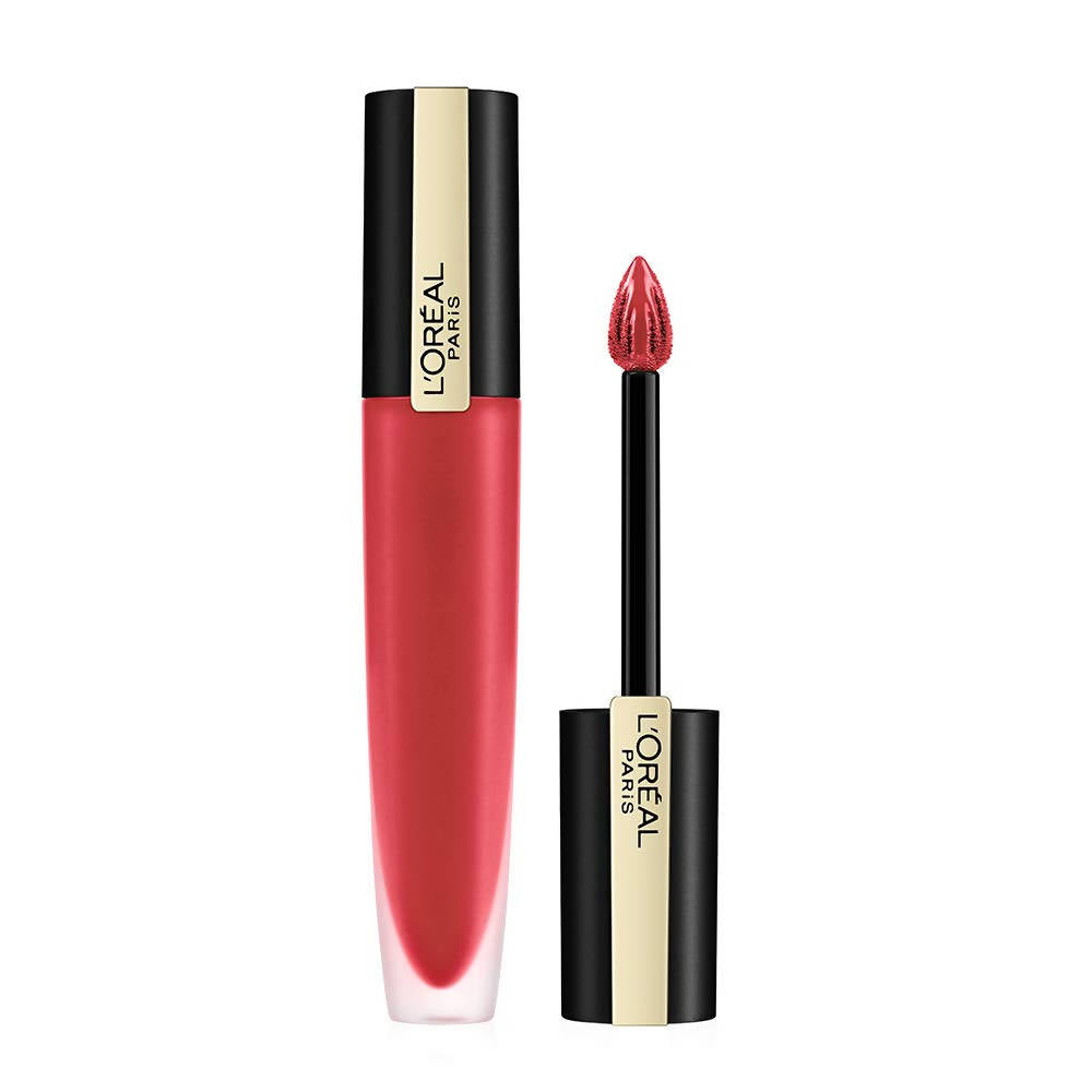 L'Oreal Paris Rouge Signature Matte Liquid Lipstick - 137 Red - Distacart
