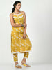 Myshka Women's Yellow Straight Printed Kurta - Distacart