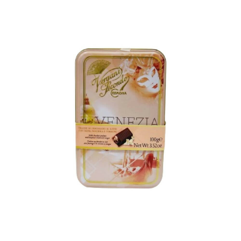 Ajfan Milk Chocolate Hazelnut Pralines in Venezia Gift Tin - Distacart
