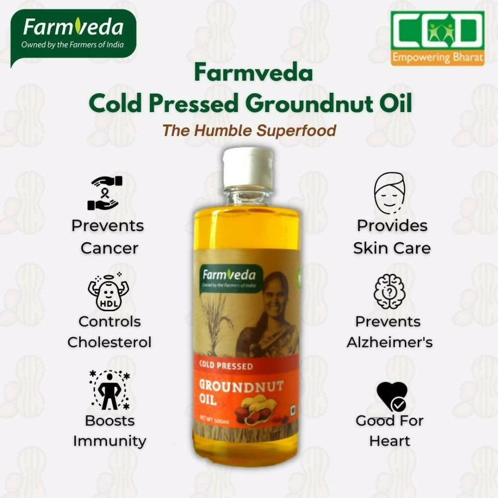 Farmveda Cold Pressed Groundnut Oil - Distacart