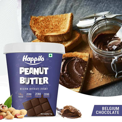 Happilo Belgium Chocolate Peanut Butter Creamy - Distacart