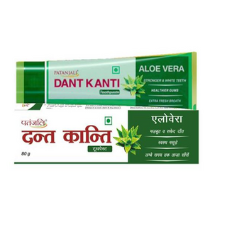 Patanjali Dant Kanti Aloevera Gel Tooth Paste (80 GM) - Distacart