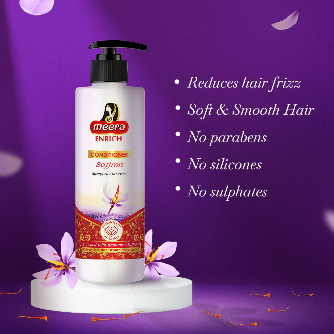 Meera Enrich Conditioner with Saffron For Strong & Anti-Frizz - Distacart