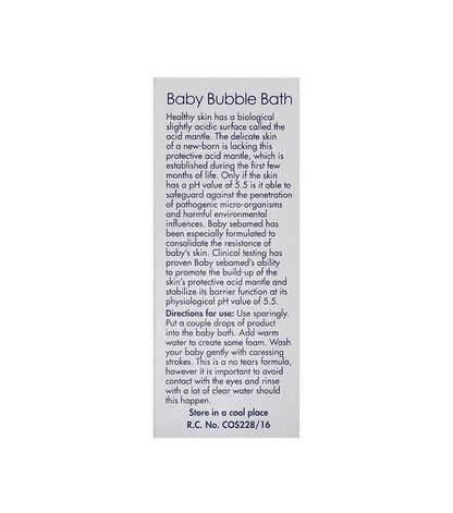 Sebamed Baby Bubble Bath usage