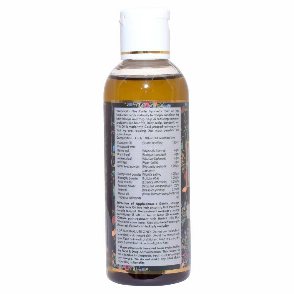 Herbal Hills Keshohills Plus Forte Ayurvedic Hair Oil - Distacart
