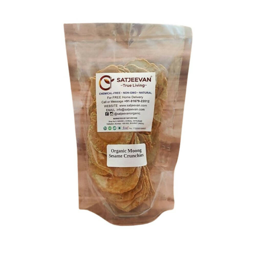 Satjeevan Organic Moong Sesame Crunchies - Distacart