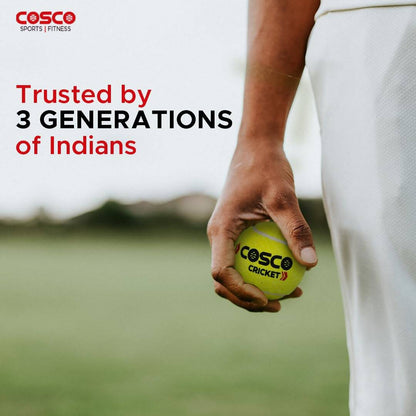 Cosco Light Cricket Tennis Balls (Pack of 3) - Distacart