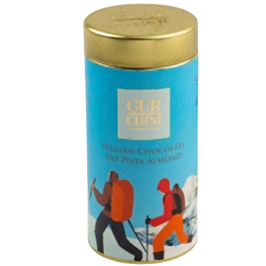 Gur Chini Belgian Chocolate Dip Pista Almond - Distacart