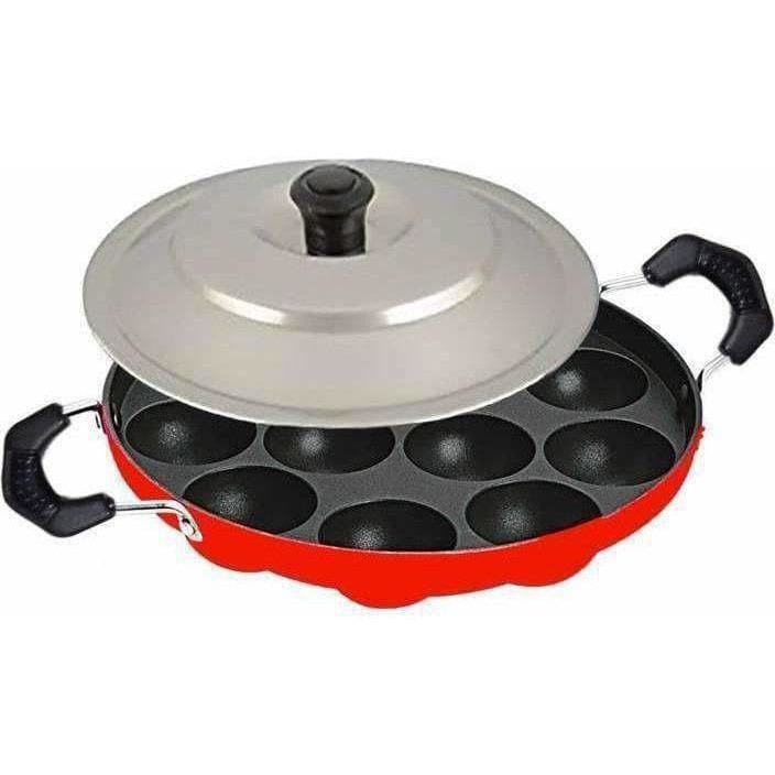 Cast Iron Appam Pan with Lid - 9 - Diamond Trading Inc