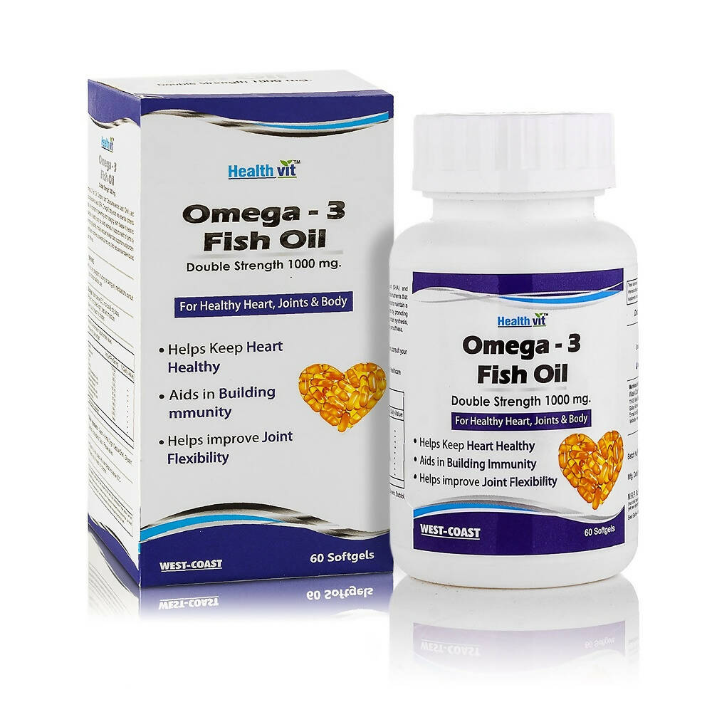 Healthvit Omega 3 Fish Oil Double Strength Capsules - Distacart