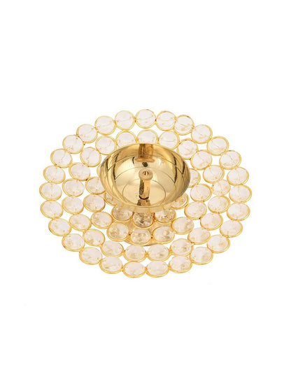 Craftvatika Gold Small Brass Puja Akhand Diya - Distacart