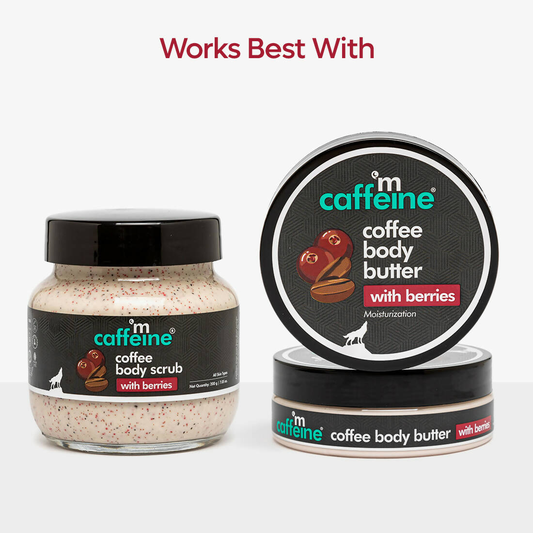 mCaffeine Coffee Body Scrub with Berries - Distacart
