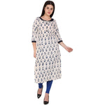 Thumbnail for Kanoor Women's multi cotton straight kurti