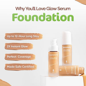 Mamaearth Glow Serum Foundation-Nude Glow - Distacart
