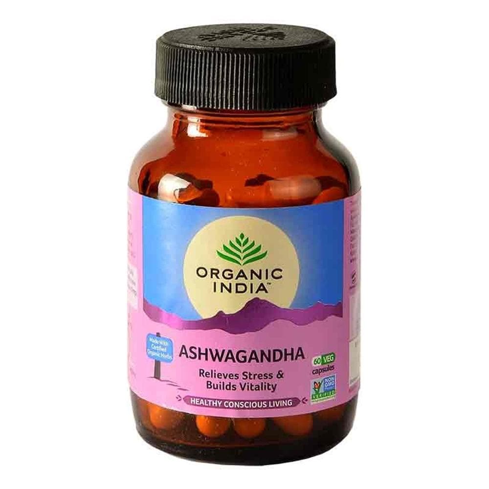 Organic India Ashwagandha Capsules - Distacart