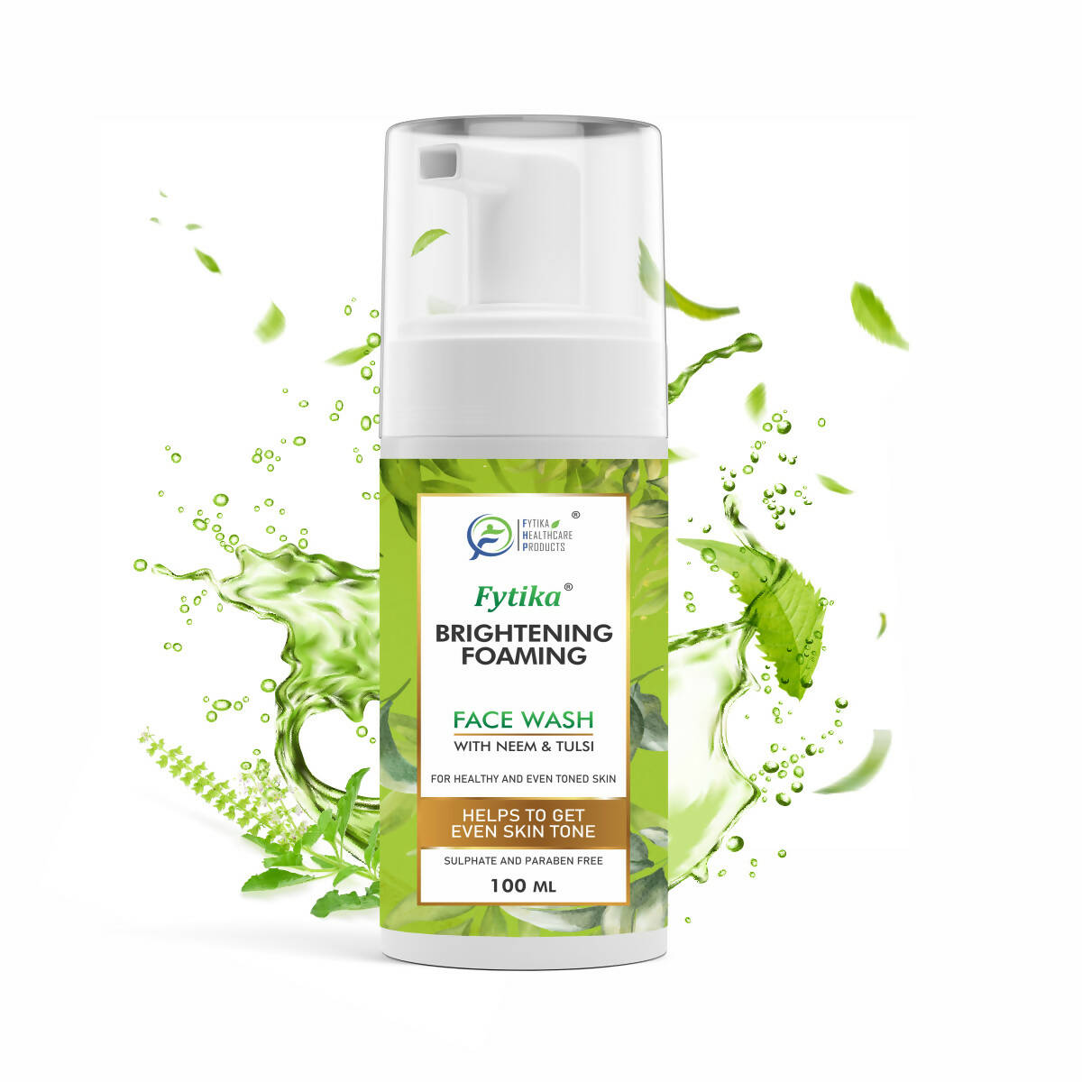 Fytika Brightening Foaming Facewash With Neem & Tulsi - Distacart