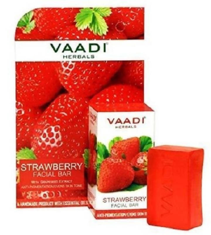 Vaadi Herbals Strawberry Facial Bar - Distacart