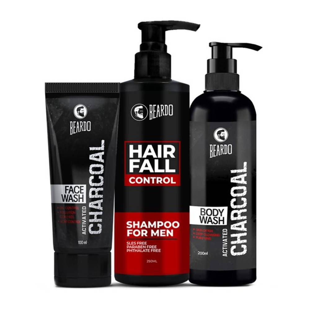 Beardo Bath and Body Combo for Men (Charcoal) - Distacart