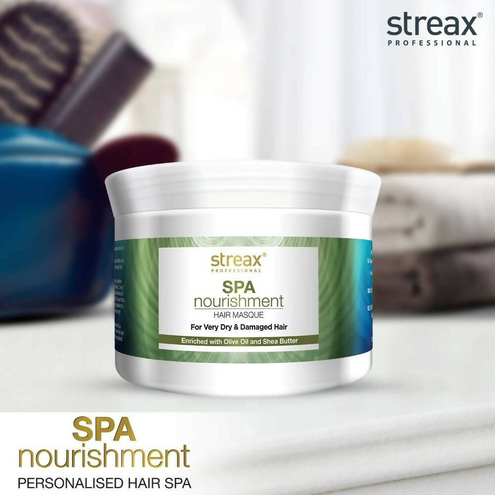 Streax Professional Spa Nourishment Olive Oil & Shea Butter Hair Mask - Distacart