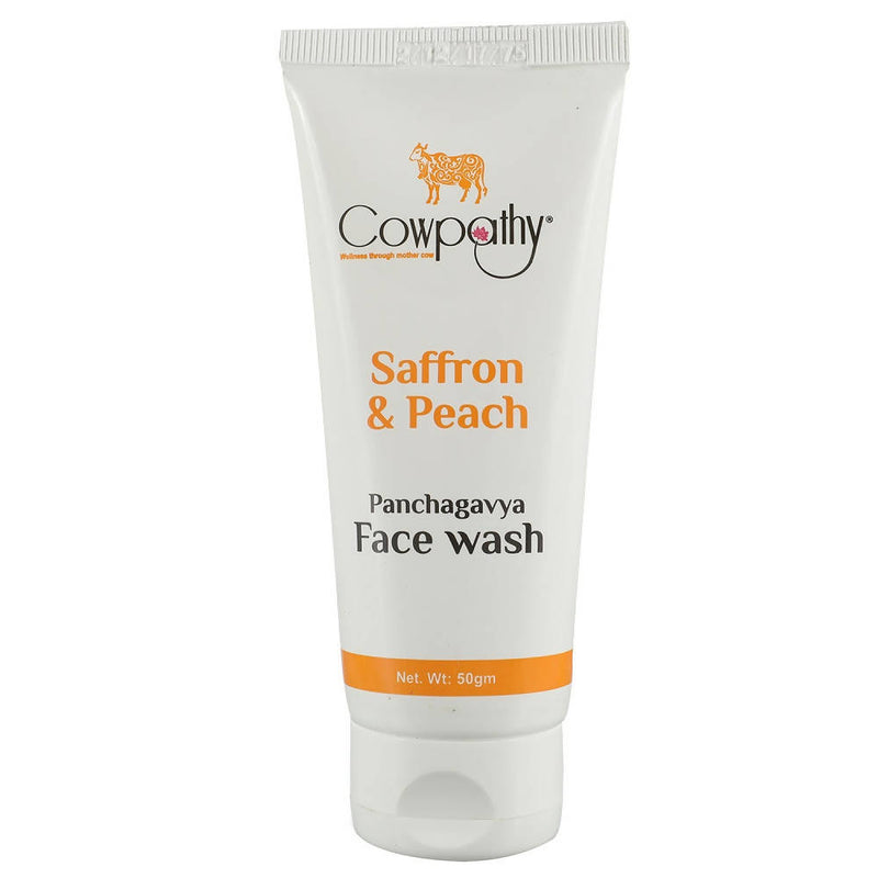 Cowpathy Saffron &amp; Peech Panchagavya Face Wash (50 Gm) - Distacart