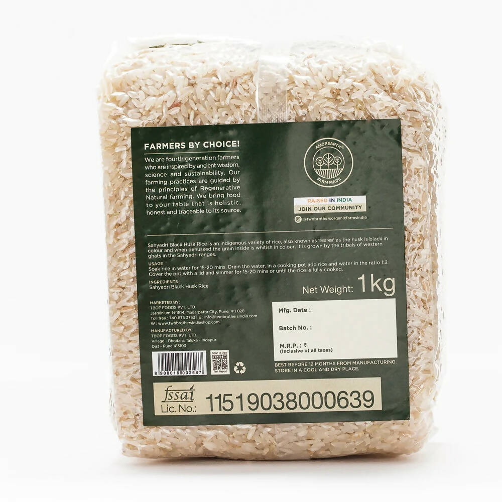 Two Brothers Organic Farms Sahyadri Black Husk Rice - Distacart