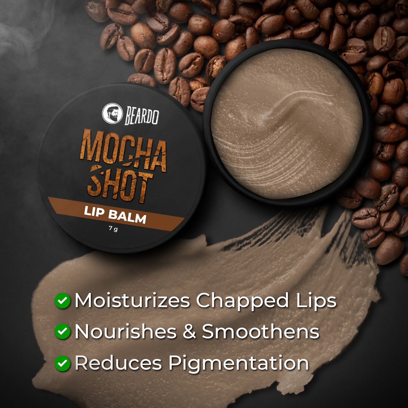 Beardo Mocha Shot Lip Balm - Distacart