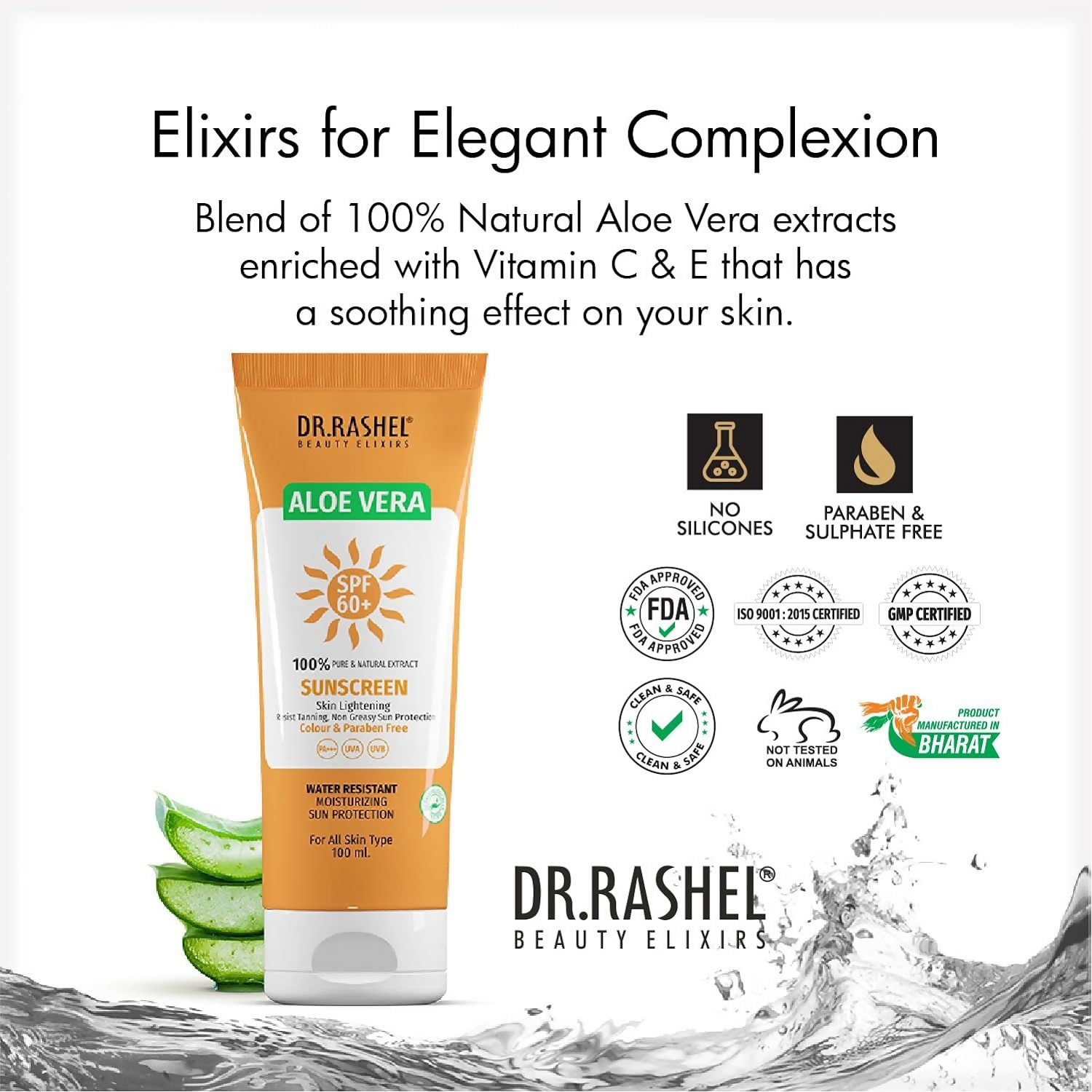 Dr.Rashel Aloe Vera Sunscreen SPF 60+ - Distacart