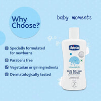 Thumbnail for Chicco Baby Moments Gentle Body Wash And Shampoo
