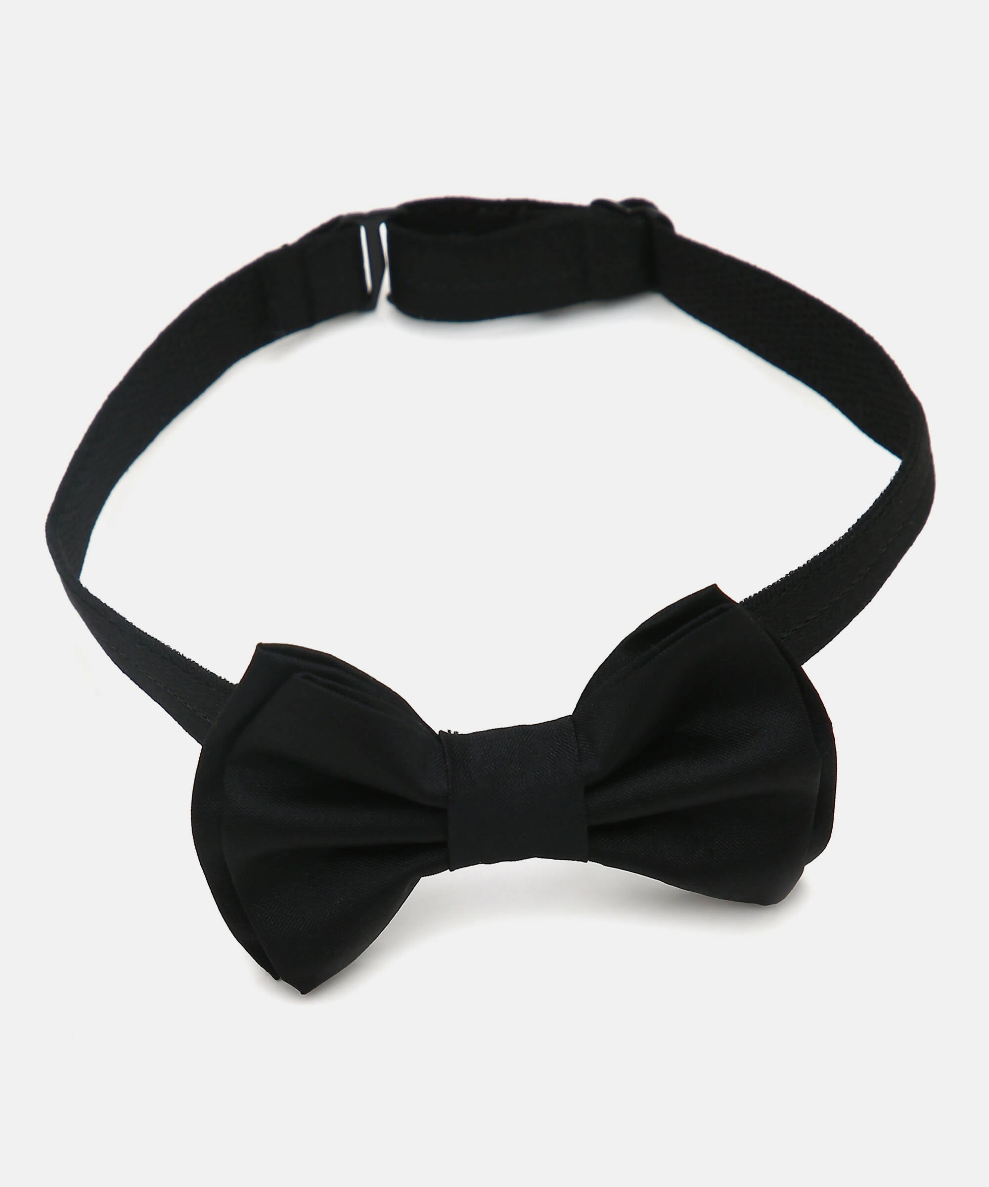 Manet Boys Solid Double Layer Bow - Black - Distacart