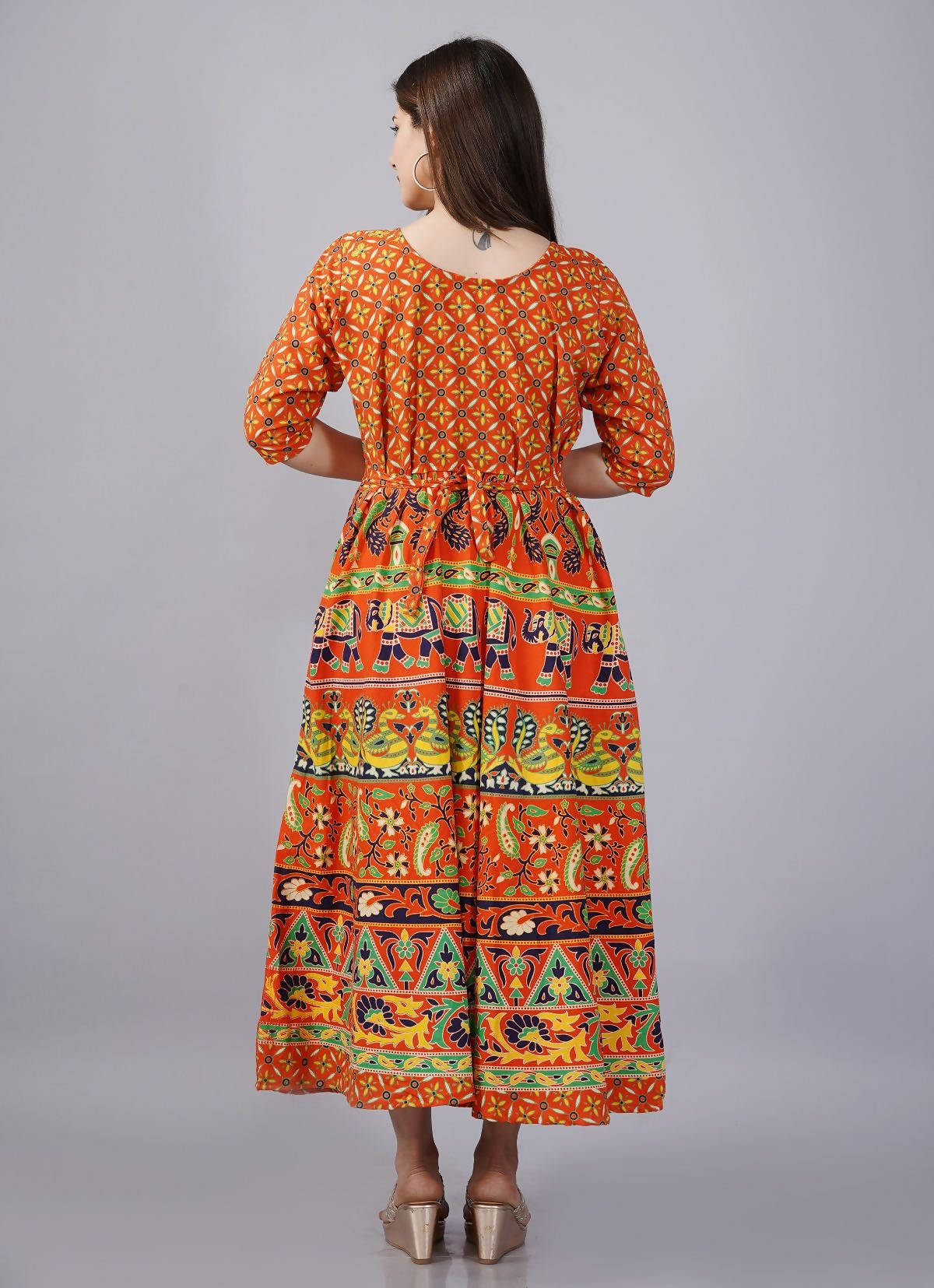 Vamika Multicolor Cotton Printed Party/Casual Wear Kurti (GAM25K)