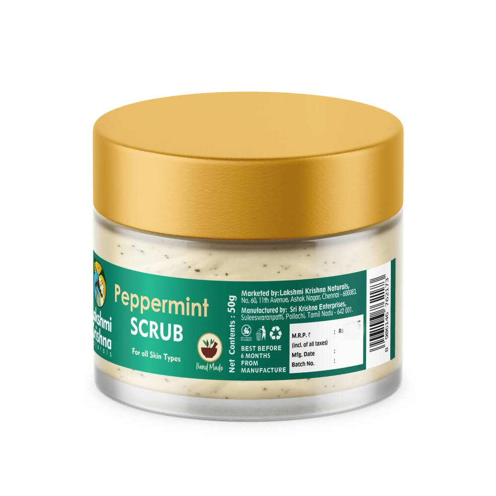 Lakshmi Krishna Naturals Peppermint Scrub - Distacart