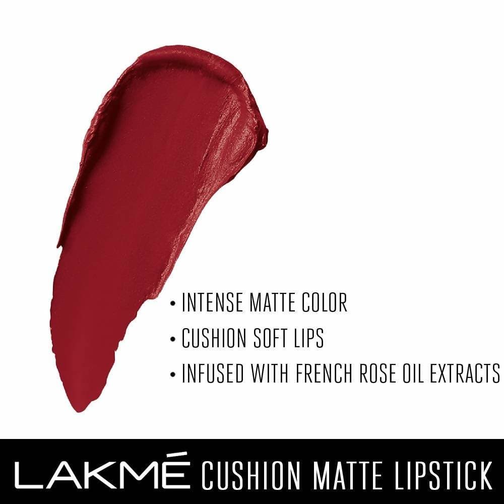 Lakme Cushion Matte Lipstick - Red Wine
