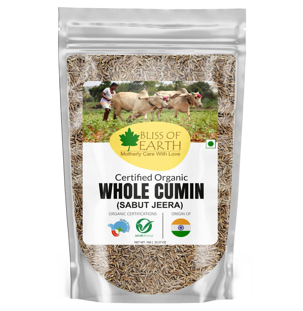 Bliss of Earth Whole Cumin (Jeera) - Distacart