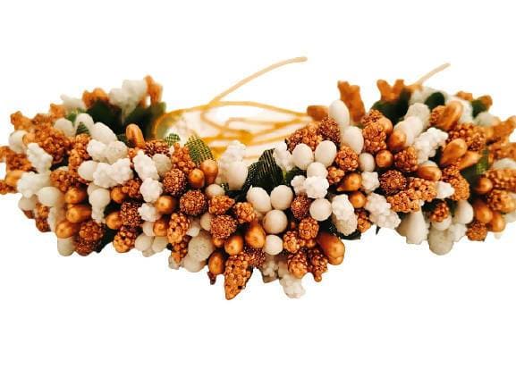 White & Gold Hair Accessories