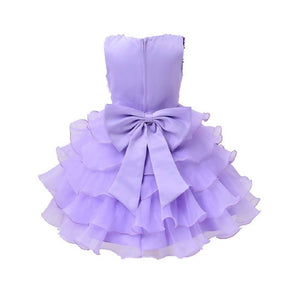 Asmaani Baby Girl's Lavender Color Satin Knee Length Frock (AS-DRESS_22067) - Distacart