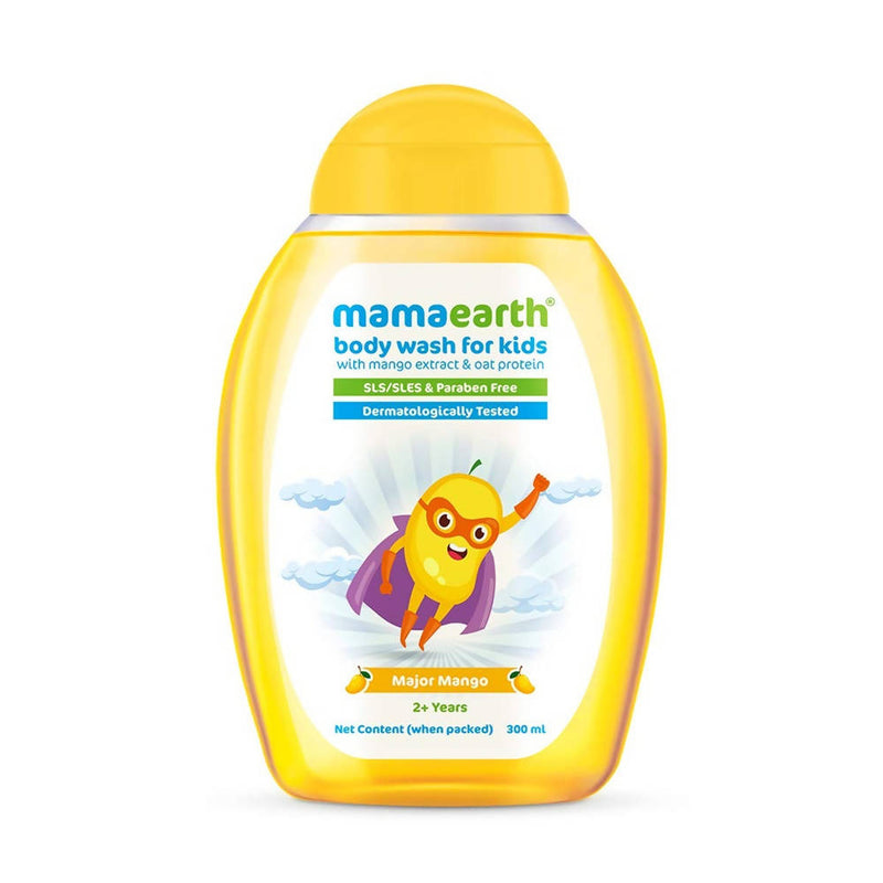 Mamaearth Major Mango Body Wash For Kids with Mango &amp; Oat Protein
