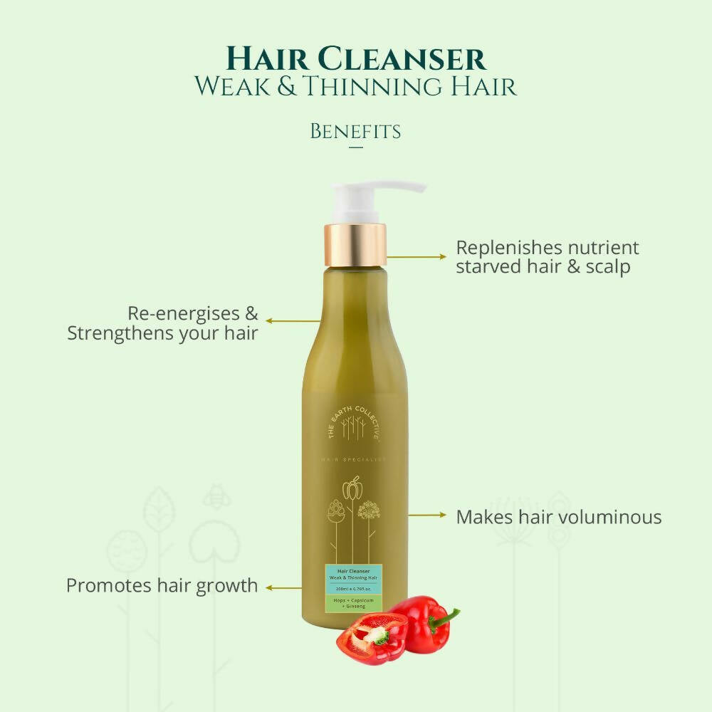 The Earth Collective Hair Cleanser - Weak & Thinning Hair - Distacart