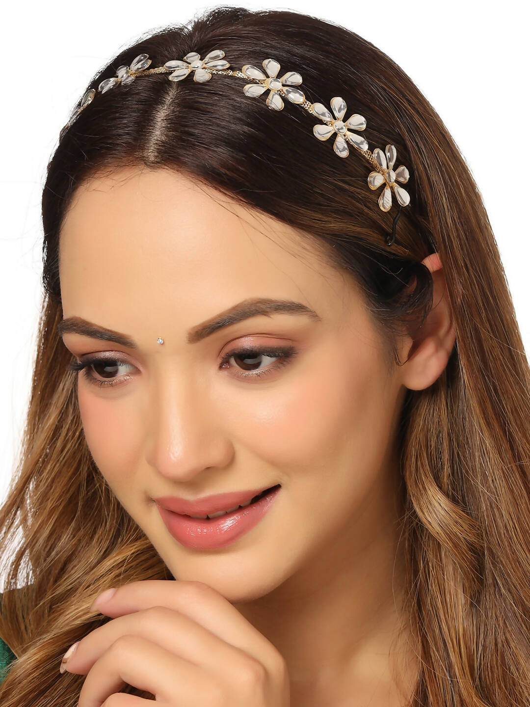 NVR Women's Gold-Plated Traditional Trending Matha Patti - Distacart