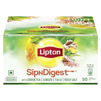 Thumbnail for Lipton SipNDigest With Tulsi & Rock Salt Ginger Green Tea Bags - Distacart