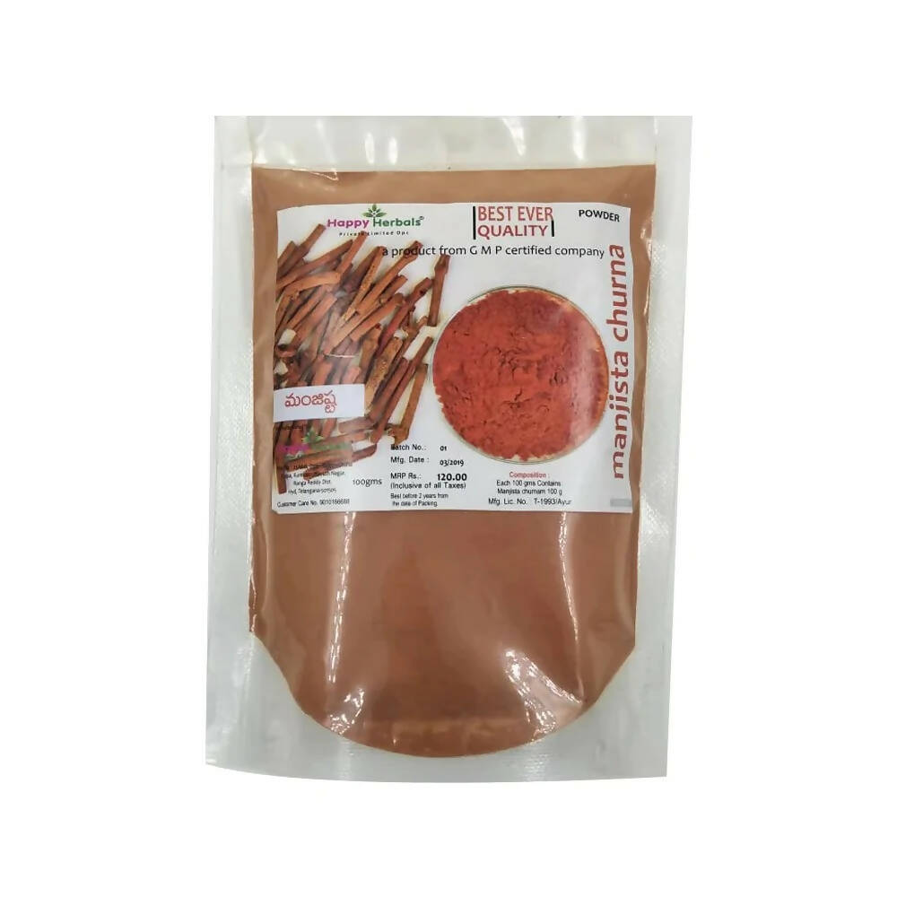 Happy Herbals Manjista Powder - Distacart